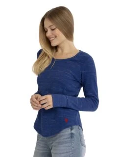 U.S. Polo Assn. LONG SLEEVE SPACE DYE THERMAL -Modern Wear Shop 21543583 SLBU 2803