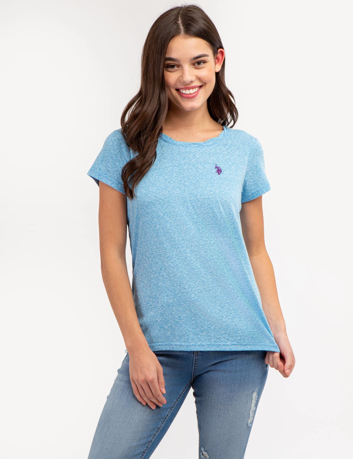 U.S. Polo Assn. TWIST NECK SNOW YARN T-SHIRT 6 U.S. Polo Assn. TWIST NECK SNOW YARN T-SHIRT - Image 4