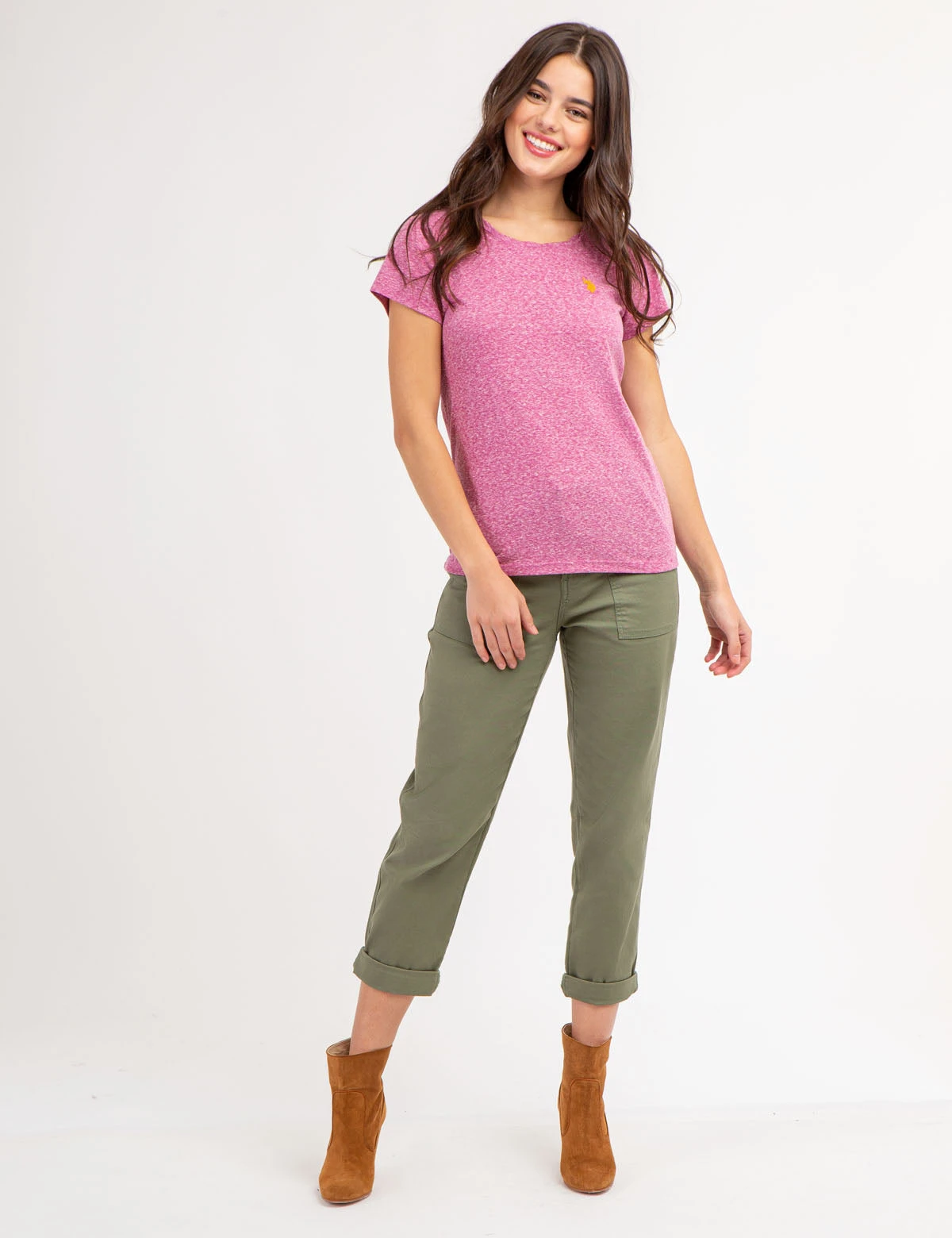 U.S. Polo Assn. TWIST NECK SNOW YARN T-SHIRT 4 U.S. Polo Assn. TWIST NECK SNOW YARN T-SHIRT - Image 2