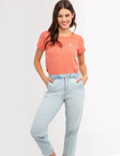 U.S. Polo Assn. TWIST NECK SNOW YARN T-SHIRT 18 U.S. Polo Assn. TWIST NECK SNOW YARN T-SHIRT -Modern Wear Shop 2155692F ORRD 67929