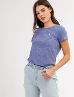 U.S. Polo Assn. TWIST NECK SNOW YARN T-SHIRT 21 U.S. Polo Assn. TWIST NECK SNOW YARN T-SHIRT -Modern Wear Shop 2155692F SLBU 67917