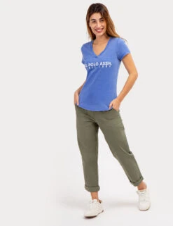 U.S. POLO ASSN. BURNOUT T-SHIRT -Modern Wear Shop 2155702T DZBL 69509