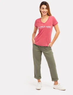 U.S. POLO ASSN. BURNOUT T-SHIRT -Modern Wear Shop 2155702T RYTR 69476