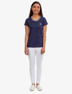 U.S. Polo Assn. RINGER NECK TRIM T-SHIRT -Modern Wear Shop 2155711ZH CLNV 48319