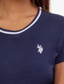 U.S. Polo Assn. RINGER NECK TRIM T-SHIRT -Modern Wear Shop 2155711ZH CLNV 48323