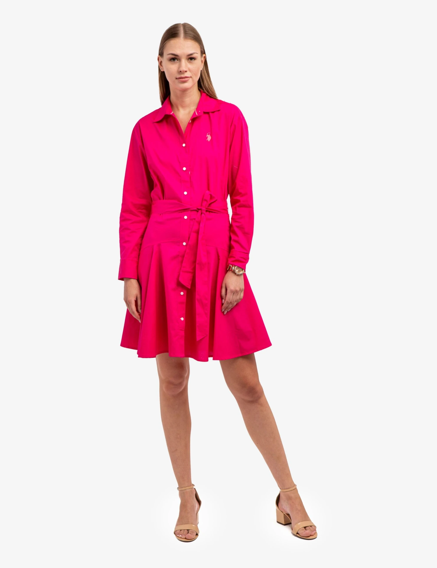 U.S. Polo Assn. LONG SLEEVE YOKE SKIRT DRESS 4 U.S. Polo Assn. LONG SLEEVE YOKE SKIRT DRESS - Image 2