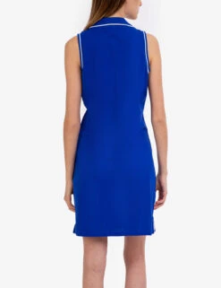 U.S. Polo Assn. SLEEVELESS SPLIT NECK POLO DRESS -Modern Wear Shop 215583ZH BLRF 52080