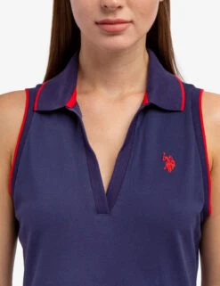 U.S. Polo Assn. SLEEVELESS SPLIT NECK TENNIS DRESS 20 U.S. Polo Assn. SLEEVELESS SPLIT NECK TENNIS DRESS -Modern Wear Shop 215586ZH CLNV 54918