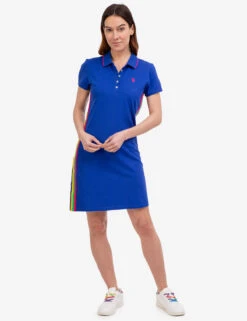 U.S. Polo Assn. SIDE STRIPE POLO DRESS -Modern Wear Shop 215588ZH BLRF 46342