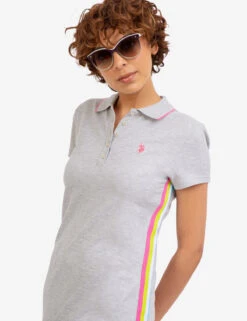 U.S. Polo Assn. SIDE STRIPE POLO DRESS -Modern Wear Shop 215588ZH LGHT 46383