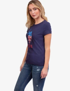 U.S. Polo Assn. USPA LOGO FLAG CREW NECK T-SHIRT -Modern Wear Shop 2156201D CLNV 41879 edit