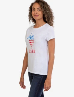 U.S. Polo Assn. USPA LOGO FLAG CREW NECK T-SHIRT -Modern Wear Shop 2156201D OPWH 48204