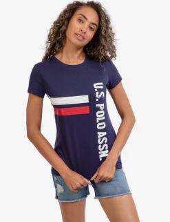 CREW NECK U.S. POLO ASSN. T-SHIRT -Modern Wear Shop 2156211D CLNV 48561