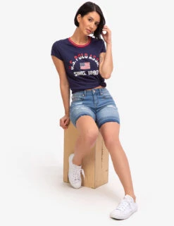 U.S. Polo Assn. DESTRUCTED BERMUDA SHORTS