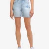 U.S. Polo Assn. HIGH RISE DESTRUCTED STAR DENIM SHORTS -Modern Wear Shop 215643L2 BLUE 41684