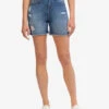 U.S. Polo Assn. HIGH RISE DESTRUCTED DENIM SHORTS -Modern Wear Shop 215643M2 BLUE 41634
