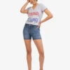 U.S. Polo Assn. HIGH RISE VINTAGE YOKE DENIM SHORTS 2 U.S. Polo Assn. HIGH RISE VINTAGE YOKE DENIM SHORTS -Modern Wear Shop 215644MQ BLUE 45651