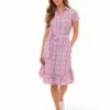 U.S. Polo Assn. GINGHAM RUFFLE HEM DRESS 1 U.S. Polo Assn. GINGHAM RUFFLE HEM DRESS -Modern Wear Shop 215660ZU CYCO 86026
