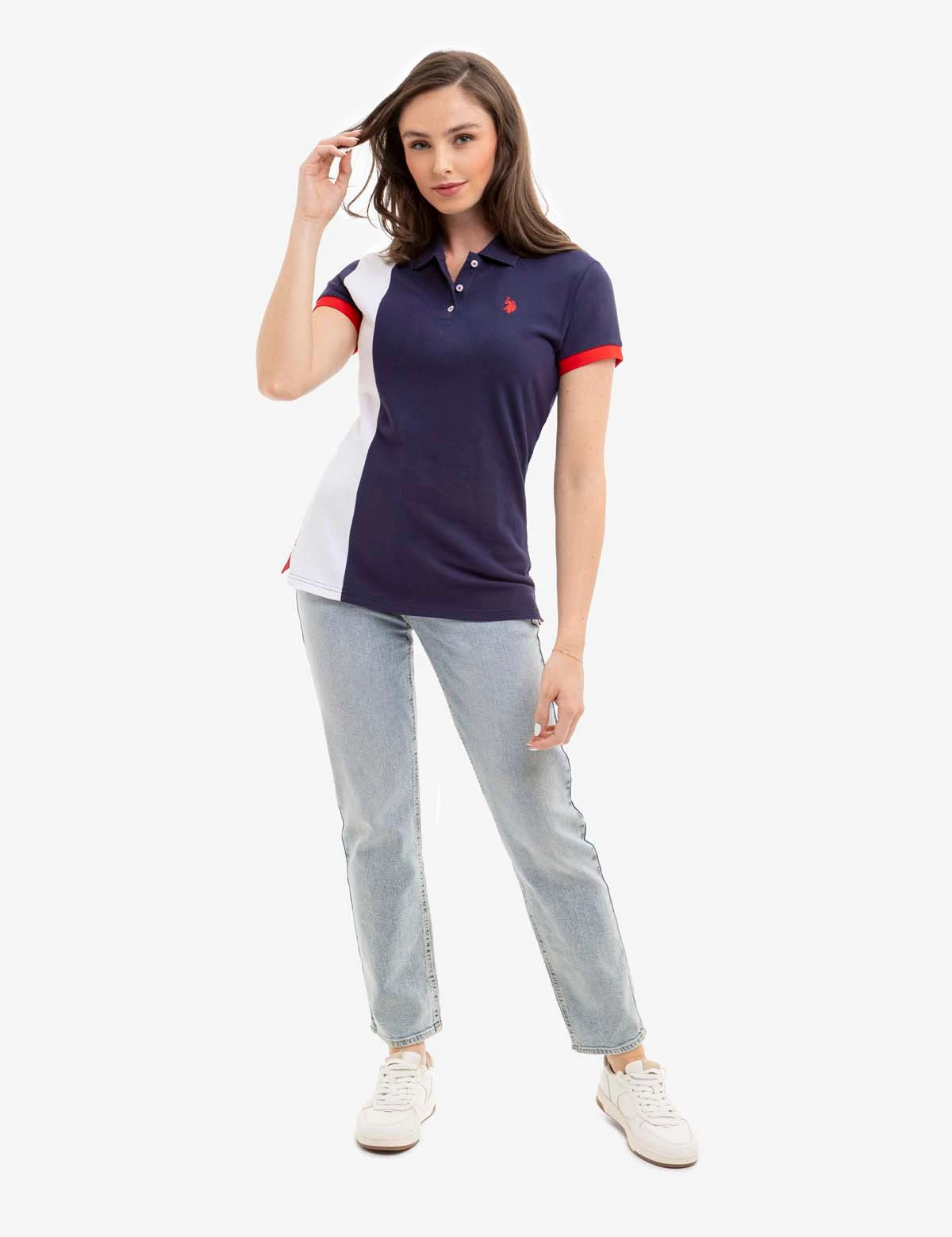 U.S. Polo Assn. PIECED STRIPE POLO SHIRT 4 U.S. Polo Assn. PIECED STRIPE POLO SHIRT - Image 2