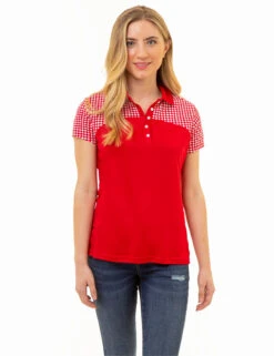 U.S. Polo Assn. DOT PRINT COLORBLOCK POLO SHIRT -Modern Wear Shop 2157001T RCRD 86050