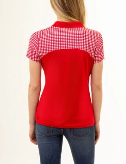 U.S. Polo Assn. DOT PRINT COLORBLOCK POLO SHIRT -Modern Wear Shop 2157001T RCRD 86060