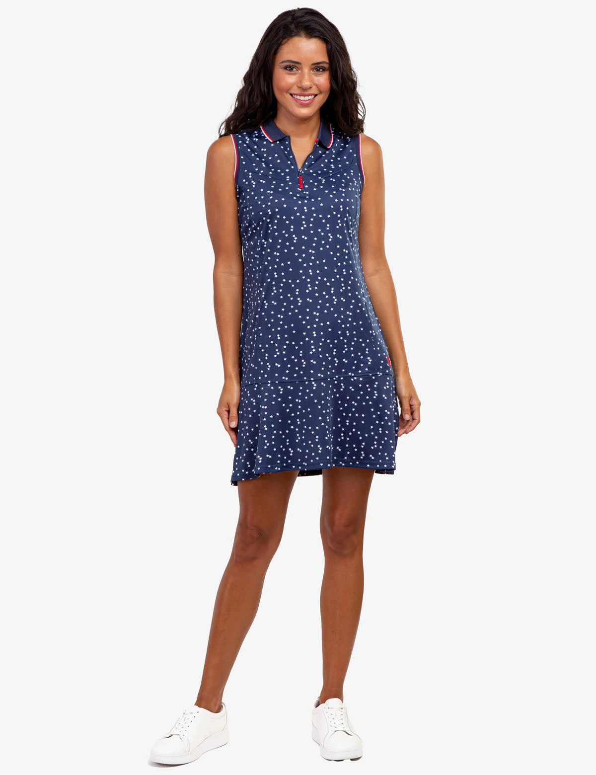 U.S. Polo Assn. ZIP UP FLOUNCE PRINTED POLO DRESS 3 U.S. Polo Assn. ZIP UP FLOUNCE PRINTED POLO DRESS