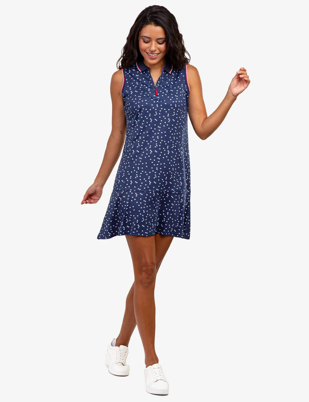 U.S. Polo Assn. ZIP UP FLOUNCE PRINTED POLO DRESS 4 U.S. Polo Assn. ZIP UP FLOUNCE PRINTED POLO DRESS - Image 2
