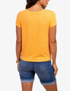 U.S. Polo Assn. TWIST FRONT CREW NECK T-SHIRT -Modern Wear Shop 2157161F GLOO 61376