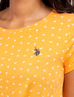 U.S. Polo Assn. TWIST FRONT CREW NECK T-SHIRT -Modern Wear Shop 2157161F GLOO 61377