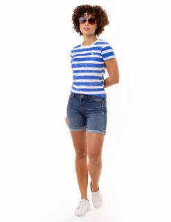 U.S. Polo Assn. PAINT STRIPE CREW NECK T-SHIRT -Modern Wear Shop 21571806 BLRF 0642