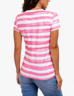 U.S. Polo Assn. PAINT STRIPE CREW NECK T-SHIRT -Modern Wear Shop 21571806 CYCO 61107