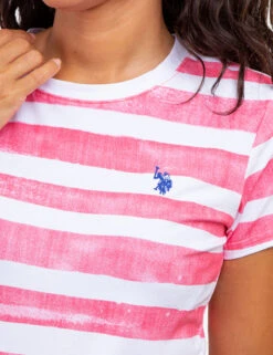 U.S. Polo Assn. PAINT STRIPE CREW NECK T-SHIRT -Modern Wear Shop 21571806 CYCO 61108