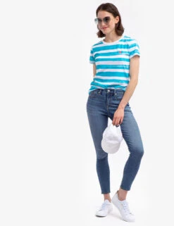 U.S. Polo Assn. PAINT STRIPE CREW NECK T-SHIRT -Modern Wear Shop 21571806 SCBL 54677