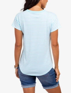 U.S. Polo Assn. CONTRAST RINGER STRIPE CREW T-SHIRT -Modern Wear Shop 2157191F ESYT 61404