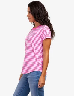 U.S. Polo Assn. CONTRAST RINGER STRIPE CREW T-SHIRT -Modern Wear Shop 2157191F PSNG 61137