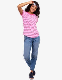 U.S. Polo Assn. CONTRAST RINGER STRIPE CREW T-SHIRT -Modern Wear Shop 2157191F PSNG 61149