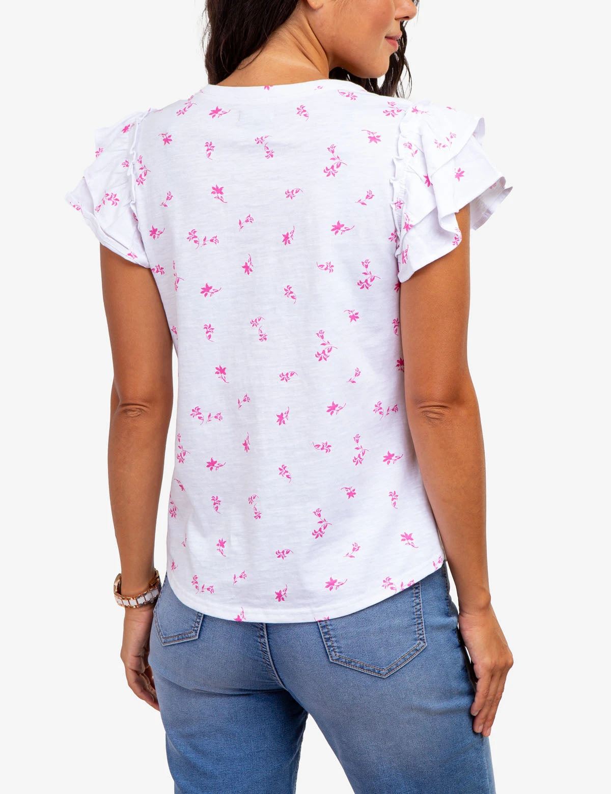 U.S. Polo Assn. FLUTTER SLEEVE PRINTED T-SHIRT 7 U.S. Polo Assn. FLUTTER SLEEVE PRINTED T-SHIRT - Image 5