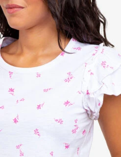 U.S. Polo Assn. FLUTTER SLEEVE PRINTED T-SHIRT 18 U.S. Polo Assn. FLUTTER SLEEVE PRINTED T-SHIRT -Modern Wear Shop 2157231H WHIT 61208