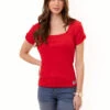 U.S. Polo Assn. RIB SQUARE NECK T-SHIRT -Modern Wear Shop 21573066 ERED 1286