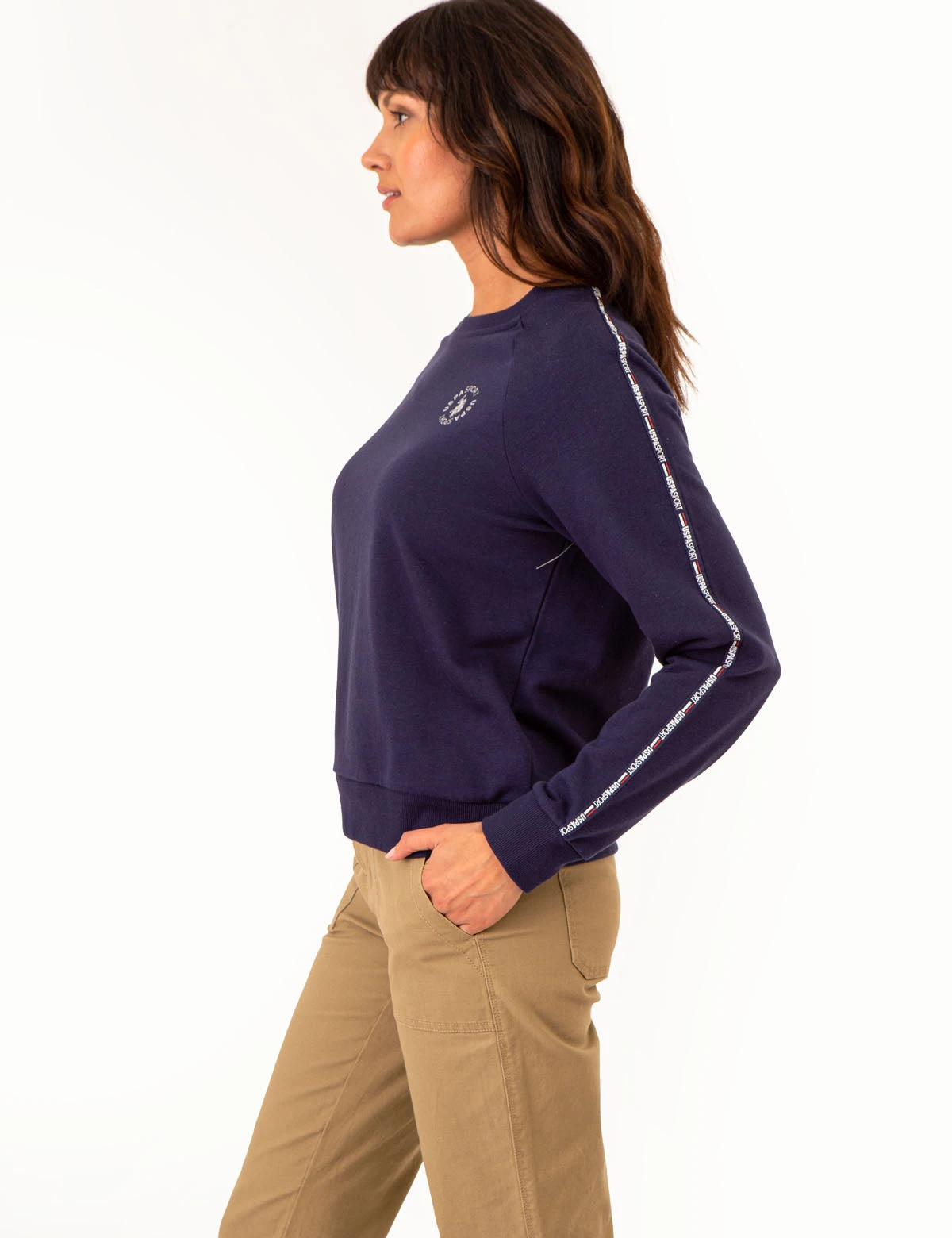 U.S. Polo Assn. RAGLAN SLEEVE PULLOVER SWEATSHIRT 5 U.S. Polo Assn. RAGLAN SLEEVE PULLOVER SWEATSHIRT - Image 3
