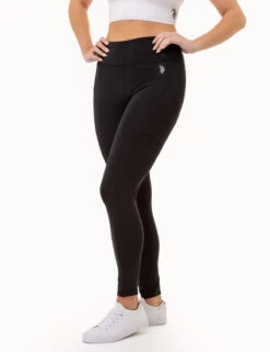 U.S. Polo Assn. USPA SPORT HIGH WAISTED ESSENTIAL LEGGING -Modern Wear Shop 2157585J BLCK 3659