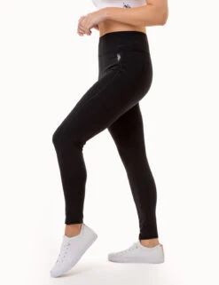 U.S. Polo Assn. USPA SPORT HIGH WAISTED ESSENTIAL LEGGING -Modern Wear Shop 2157585J BLCK 3661