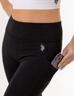 U.S. Polo Assn. USPA SPORT HIGH WAISTED ESSENTIAL LEGGING -Modern Wear Shop 2157585J BLCK 3665