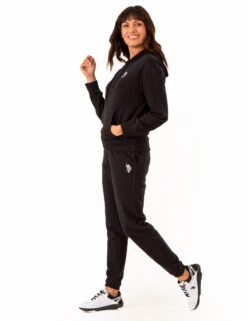 U.S. Polo Assn. HIGH LOW MULTI TONAL LOGO HOODIE 36 U.S. Polo Assn. HIGH LOW MULTI TONAL LOGO HOODIE -Modern Wear Shop 2158098Q BLCK 77668