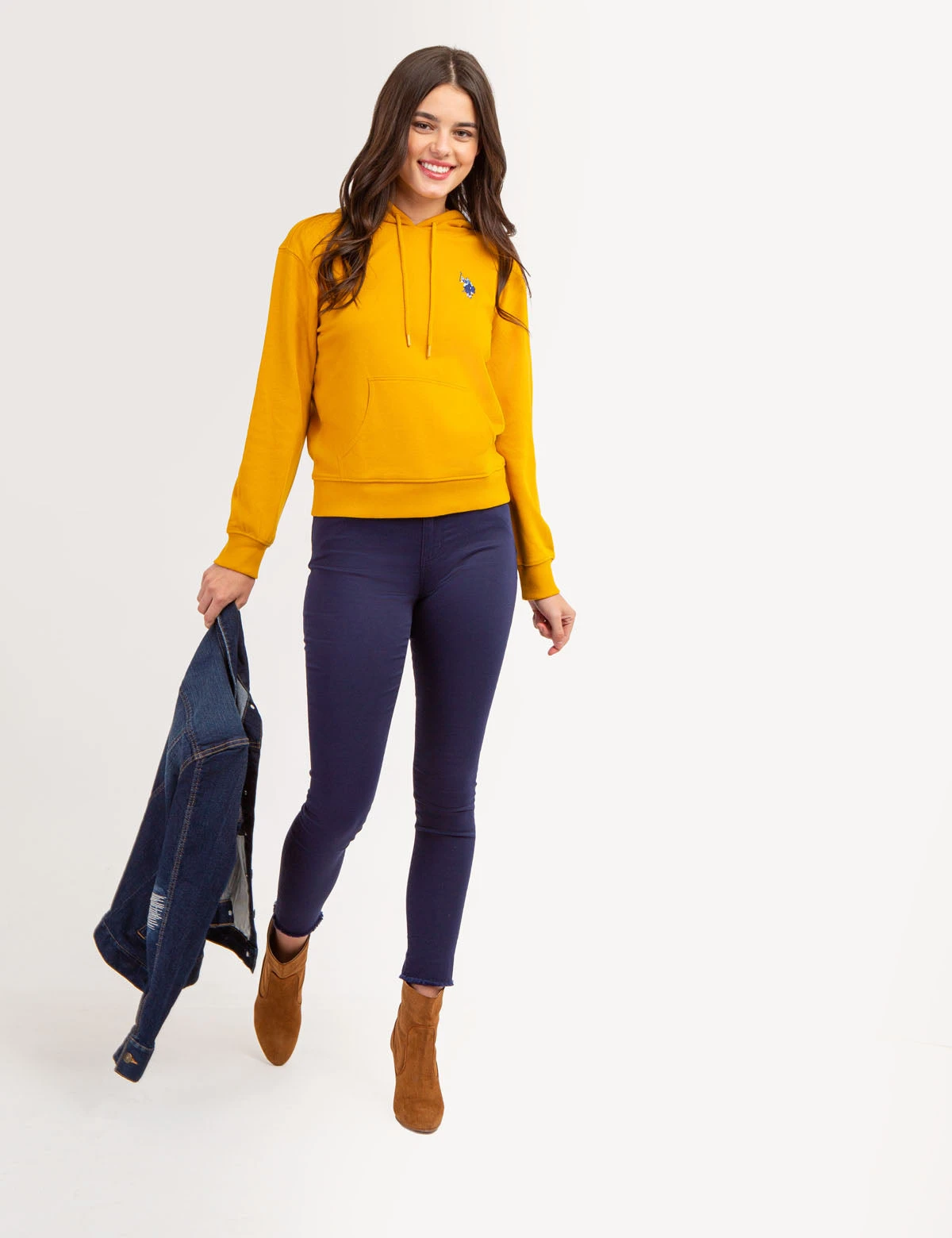 U.S. Polo Assn. HIGH LOW MULTI TONAL LOGO HOODIE 4 U.S. Polo Assn. HIGH LOW MULTI TONAL LOGO HOODIE - Image 2