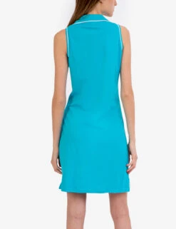 U.S. Polo Assn. SLEEVELESS SPLIT NECK POLO DRESS -Modern Wear Shop 215832H SCBL 52051