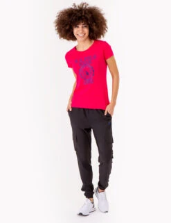 U.S. Polo Assn. CREST PRINT SCOOP NECK T-SHIRT -Modern Wear Shop 2158521H ELFU 72806