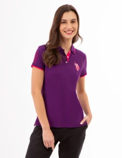 U.S. Polo Assn. MULTITONAL LOGO SOLID POLO SHIRT 26 U.S. Polo Assn. MULTITONAL LOGO SOLID POLO SHIRT -Modern Wear Shop 215853ZH KNGP 83016