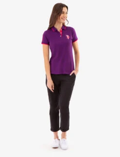 U.S. Polo Assn. MULTITONAL LOGO SOLID POLO SHIRT 27 U.S. Polo Assn. MULTITONAL LOGO SOLID POLO SHIRT -Modern Wear Shop 215853ZH KNGP 83023