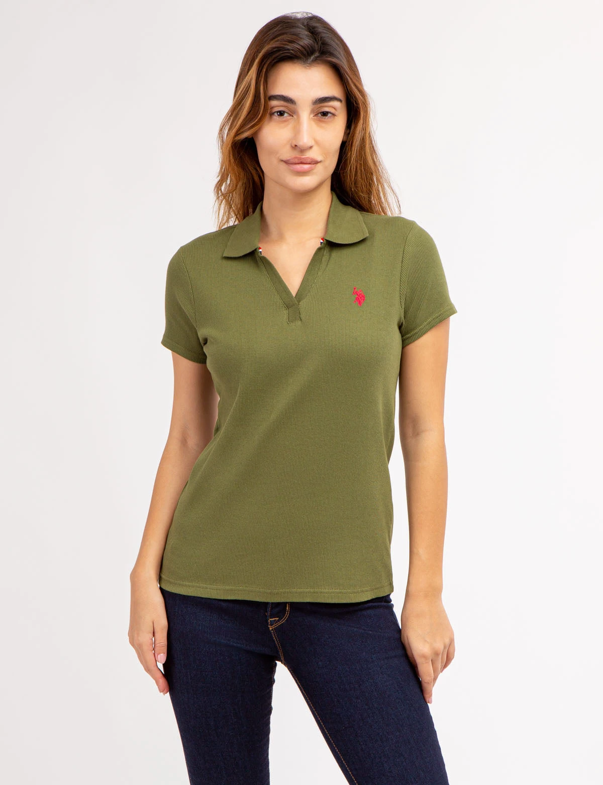 U.S. Polo Assn. SPLIT NECK RIBBED POLO SHIRT 21 U.S. Polo Assn. SPLIT NECK RIBBED POLO SHIRT - Image 19